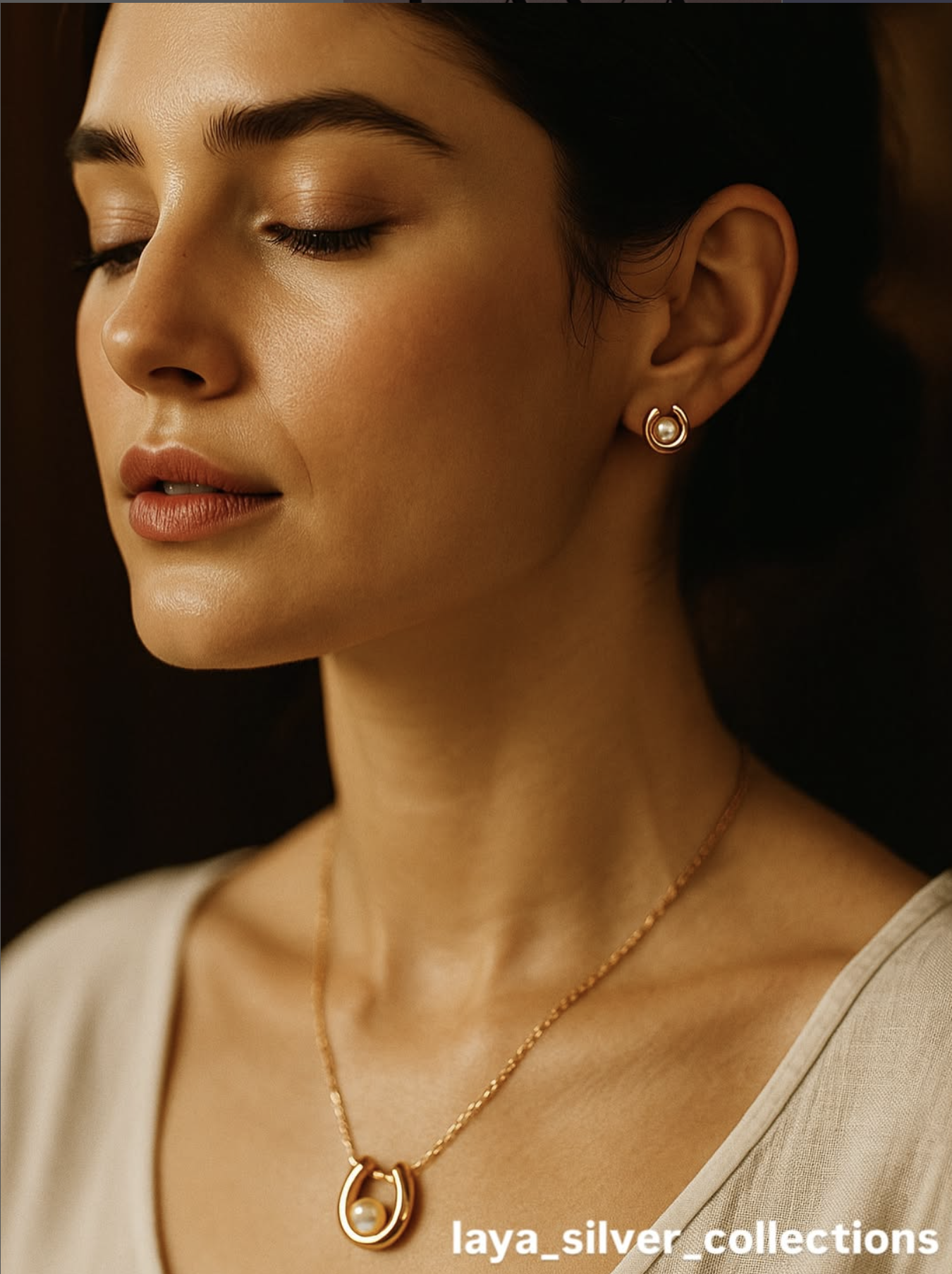 Beautiful jewelry on model